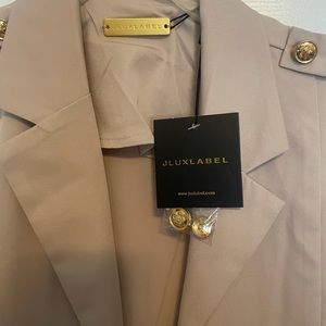 Floor length nude cape